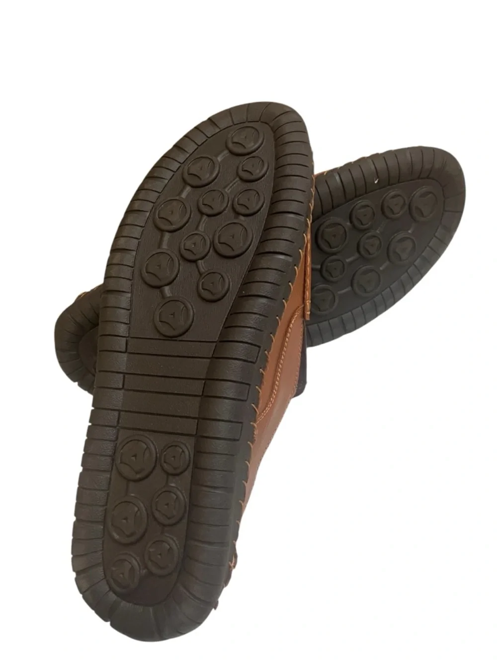Men's Tan Leather Slip-On‎ Moccasin Loafers